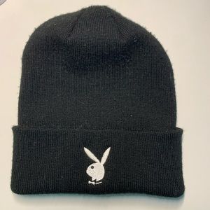 playboy beanie black